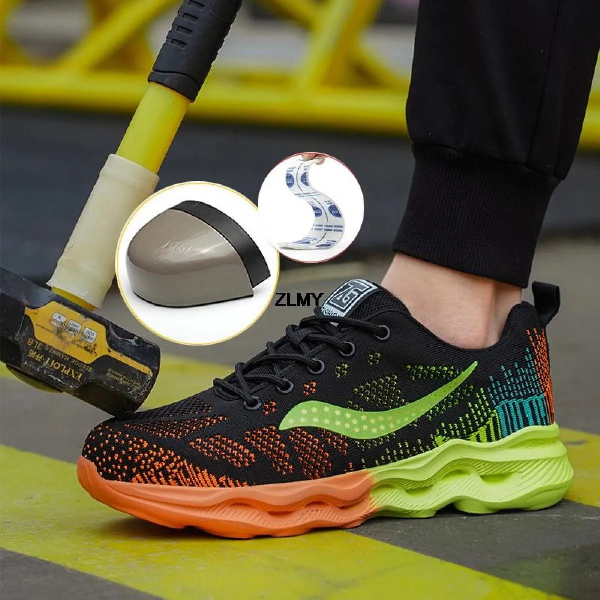 2023 nuove scarpe antinfortunistiche da uomo sneaker con punta in acciaio a prova di puntura per uomo stivali di sicurezza da la