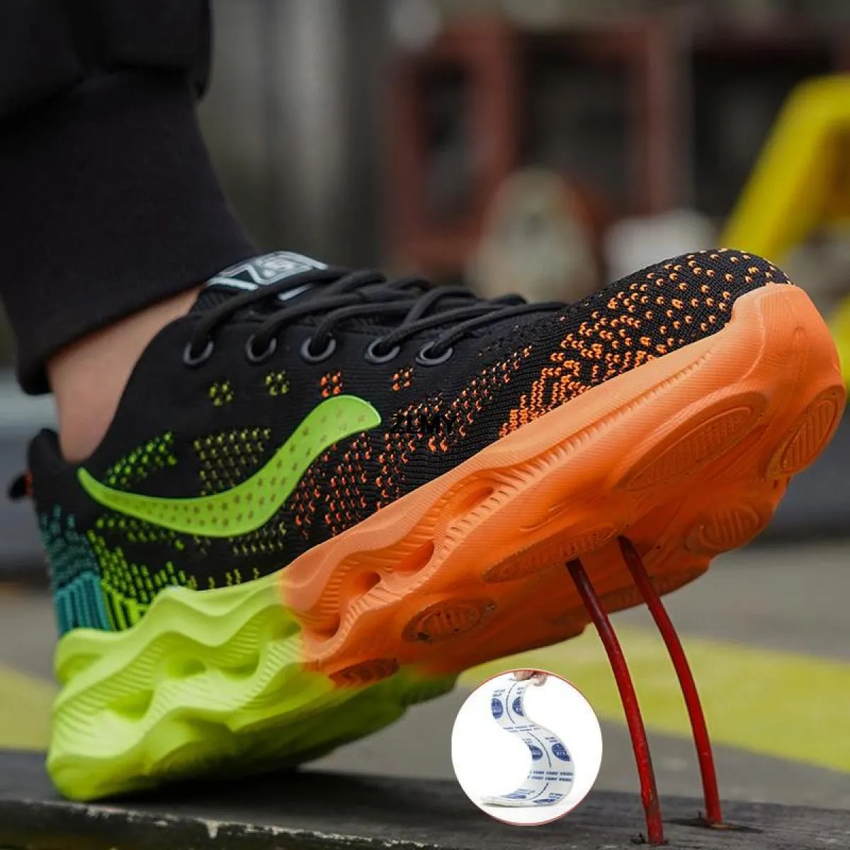 2023 nuove scarpe antinfortunistiche da uomo sneaker con punta in acciaio a prova di puntura per uomo stivali di sicurezza da la