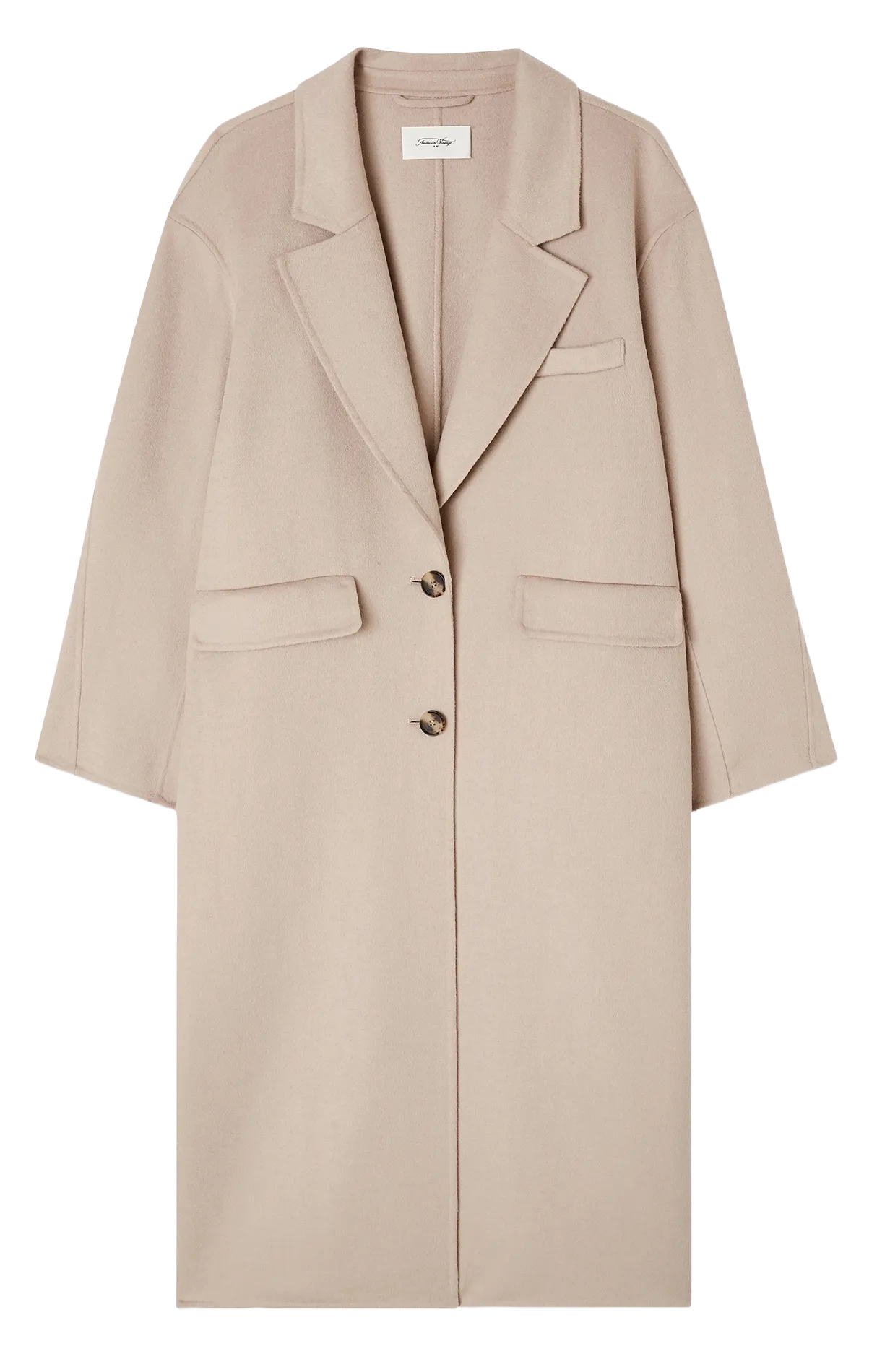  AMERICAN VINTAGE   DADOULOVE - Cappotto ampio in lana | Beige
