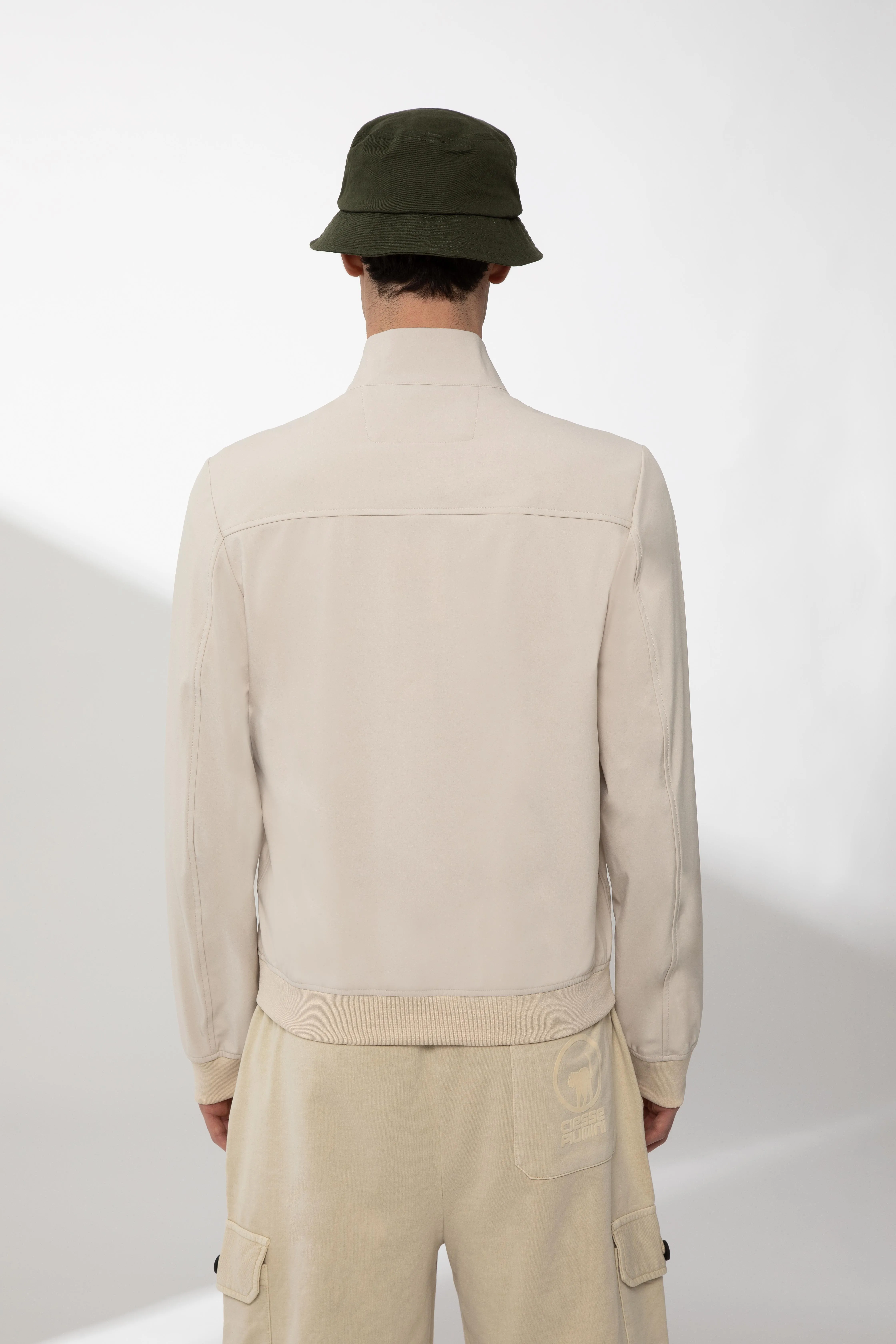 ASHJO – Bomber beige in softshell