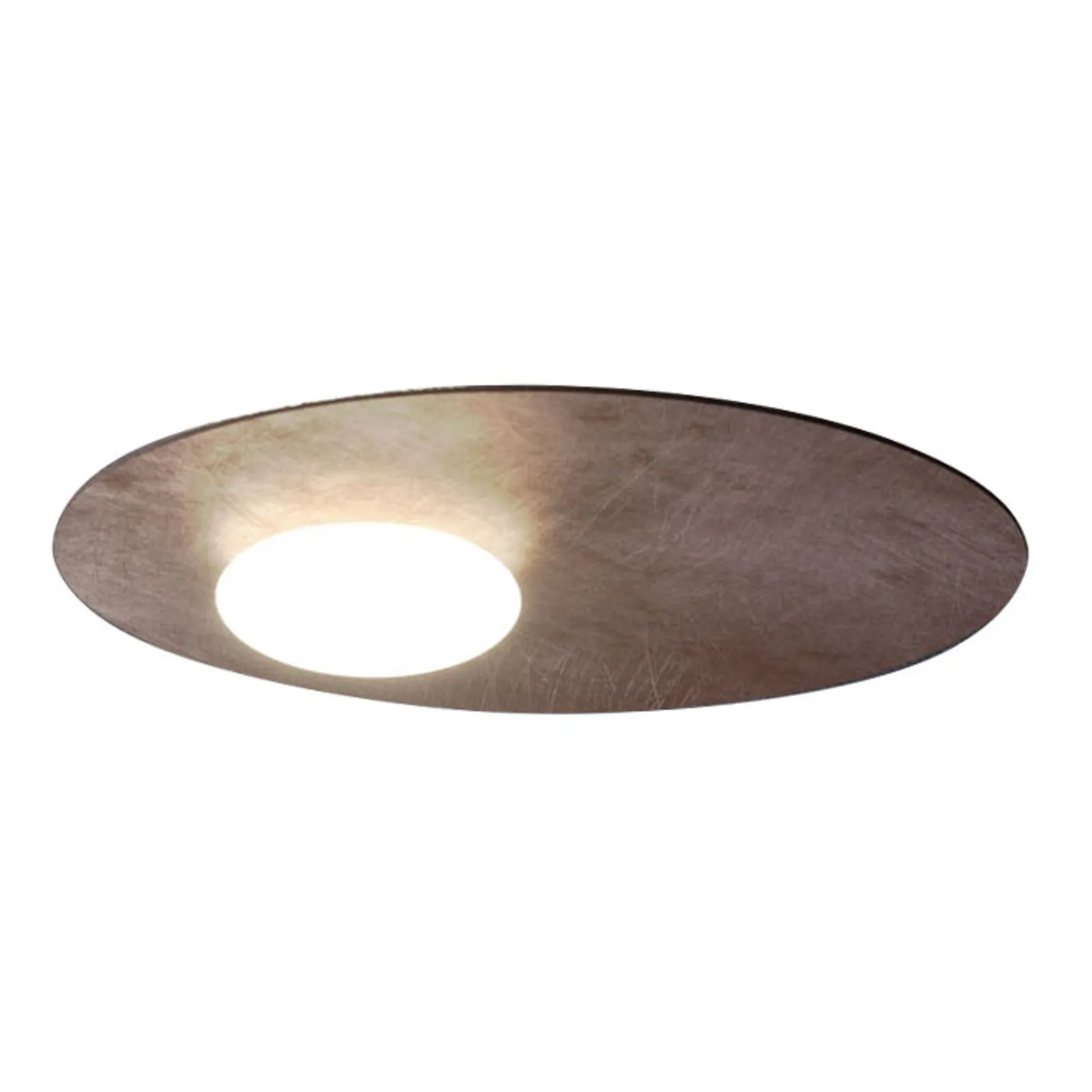 Axolight Kwic plafoniera LED, bronzo Ø48cm