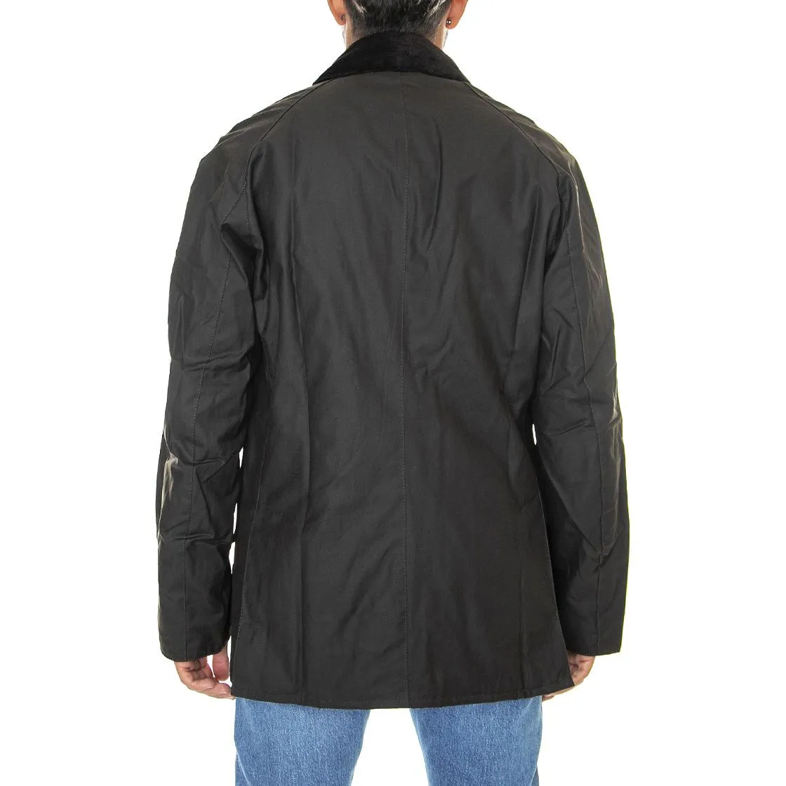 Barbour Ashby Wax Jacket Olive - Giacca Invernale Uomo Marrone    