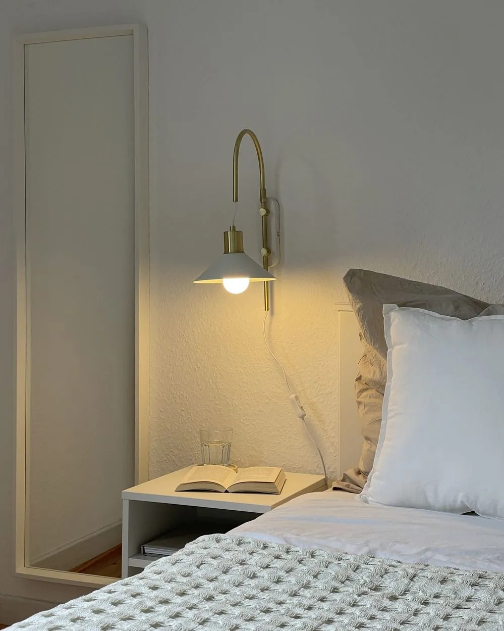 Bedspread BERE Cotton 220 x 240 cm Off-White