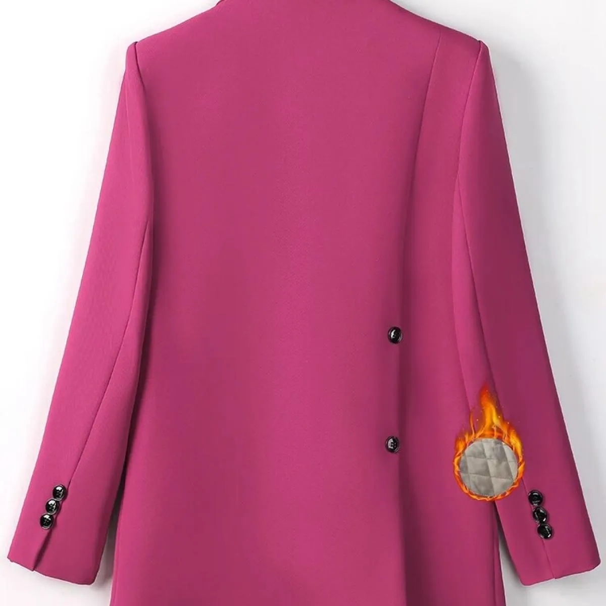 Bianco Nero Rosa Blazer da donna Blazer invernale Rosa Donna Autunno Inverno Donna