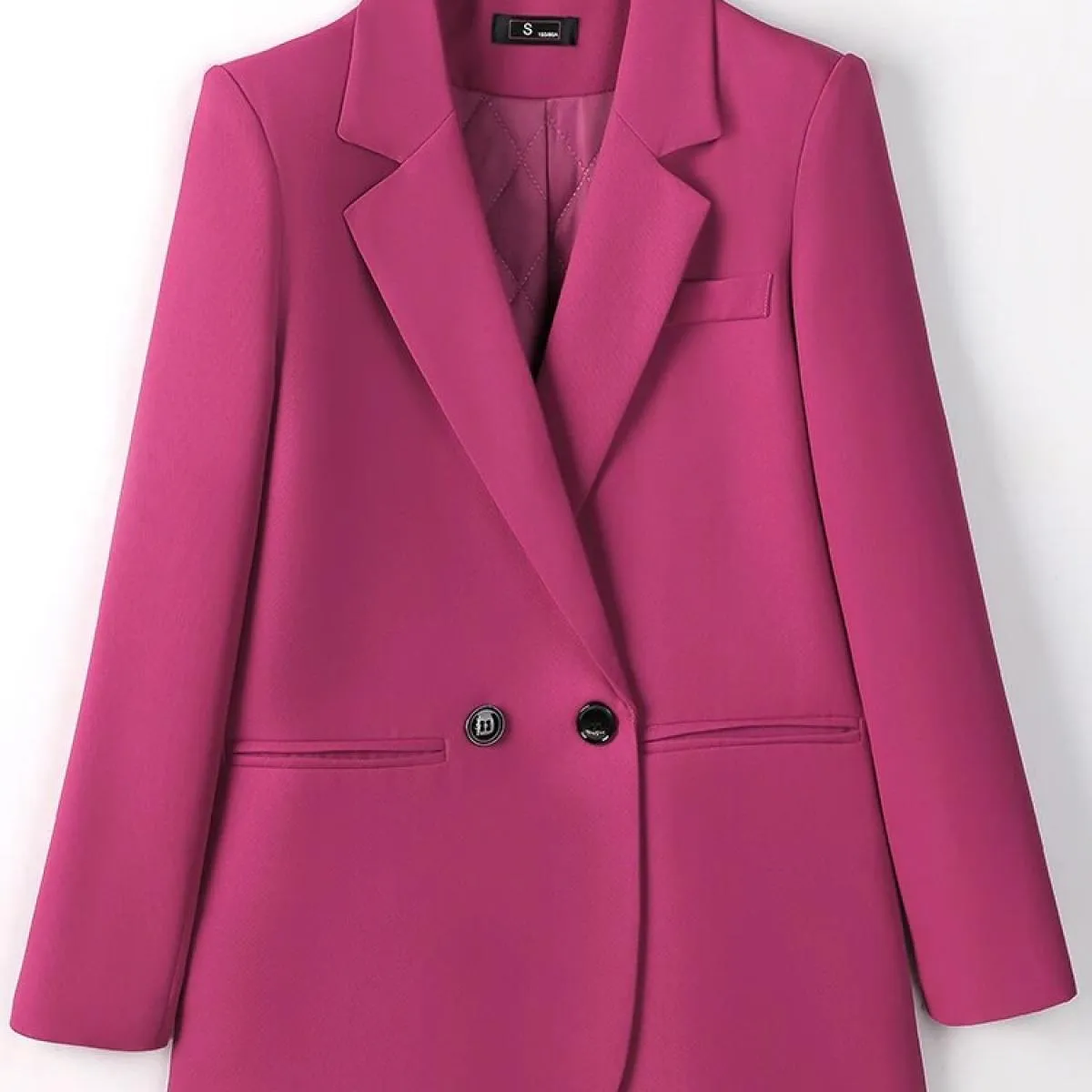 Bianco Nero Rosa Blazer da donna Blazer invernale Rosa Donna Autunno Inverno Donna