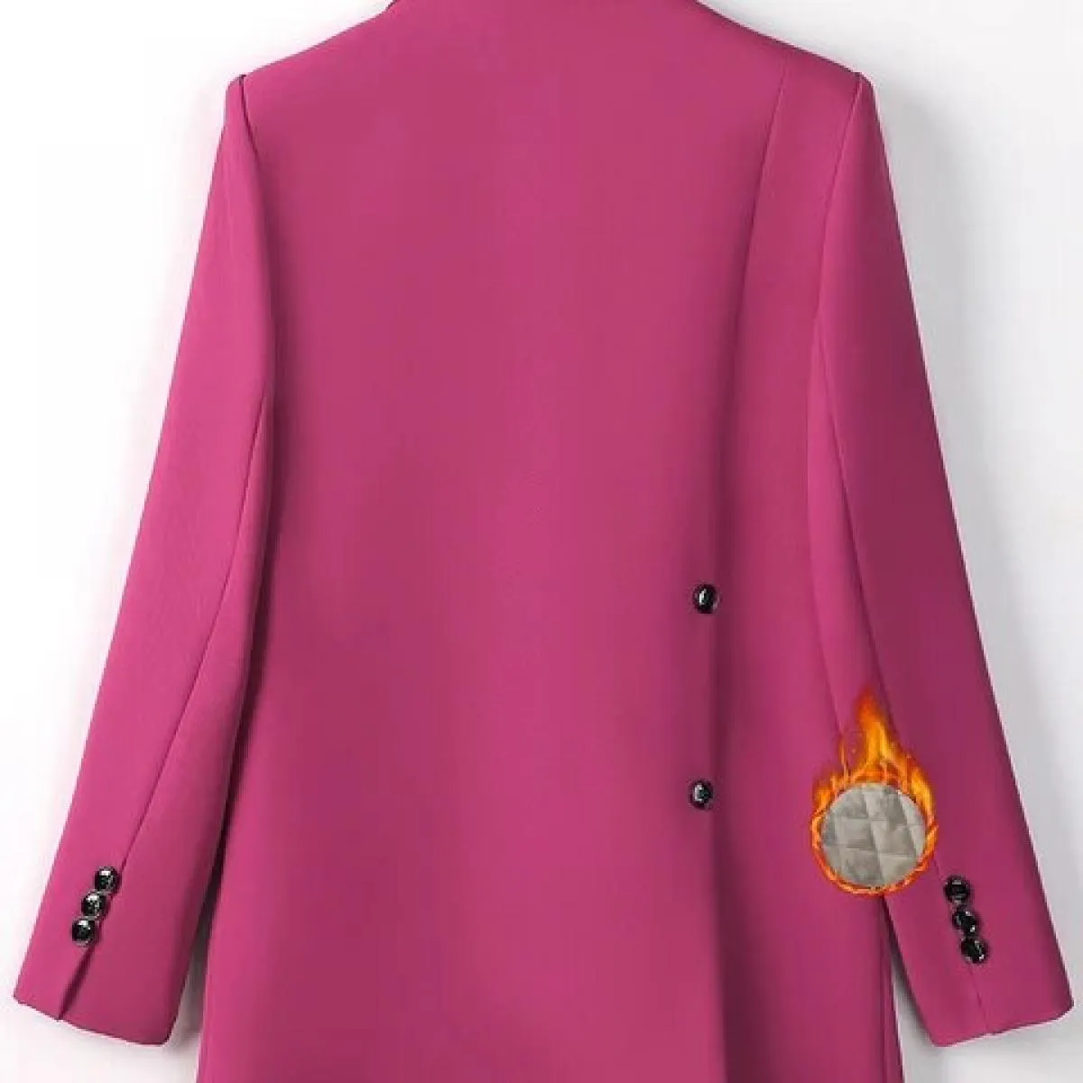 Bianco Nero Rosa Blazer da donna Blazer invernale Rosa Donna Autunno Inverno Donna