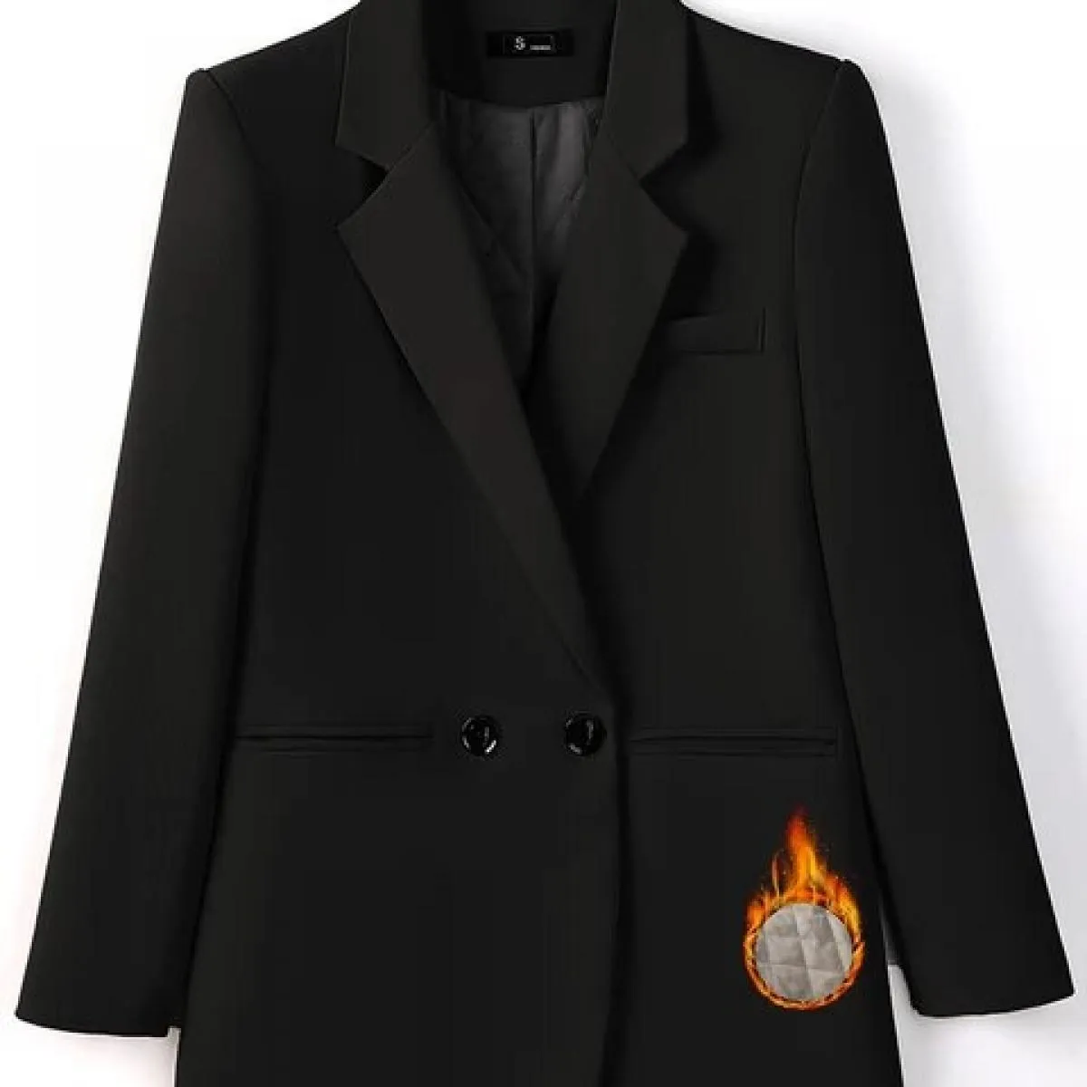 Bianco Nero Rosa Blazer da donna Blazer invernale Rosa Donna Autunno Inverno Donna