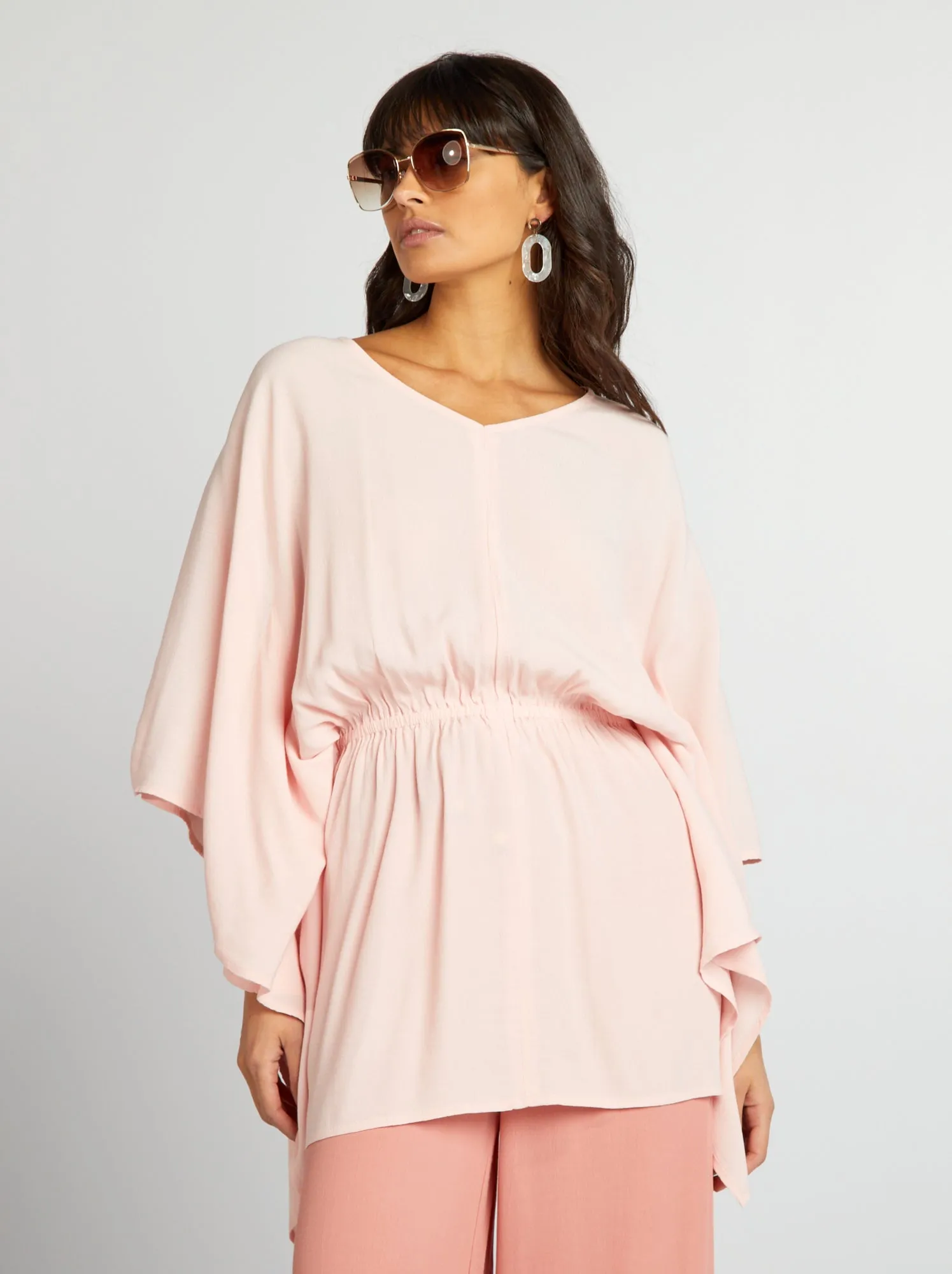 Blusa bohémien - ROSA