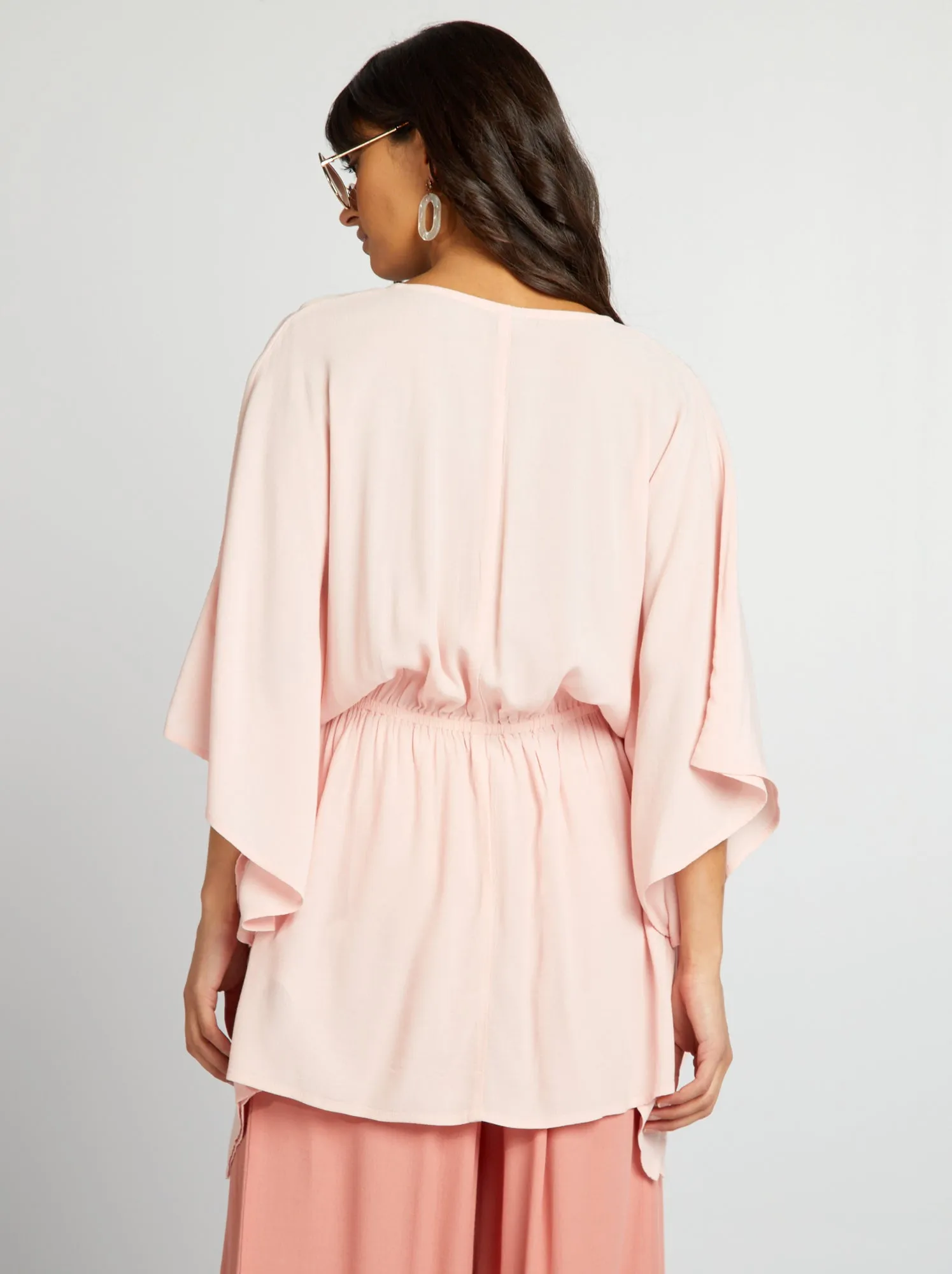 Blusa bohémien - ROSA