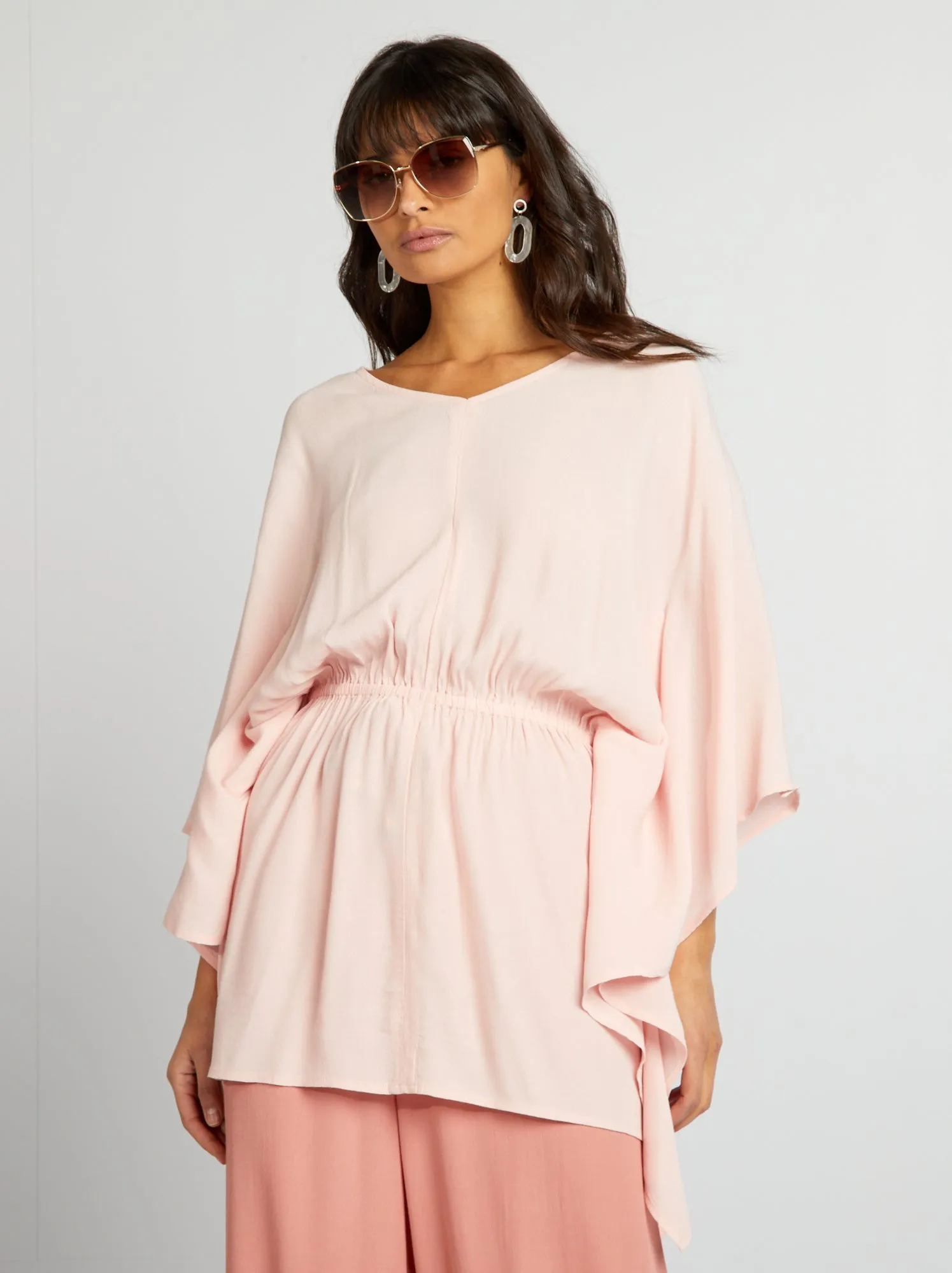 Blusa bohémien - ROSA