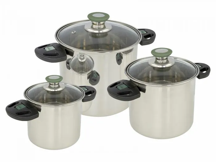 Bo-Camp Elegance Compact set di 3 pentole