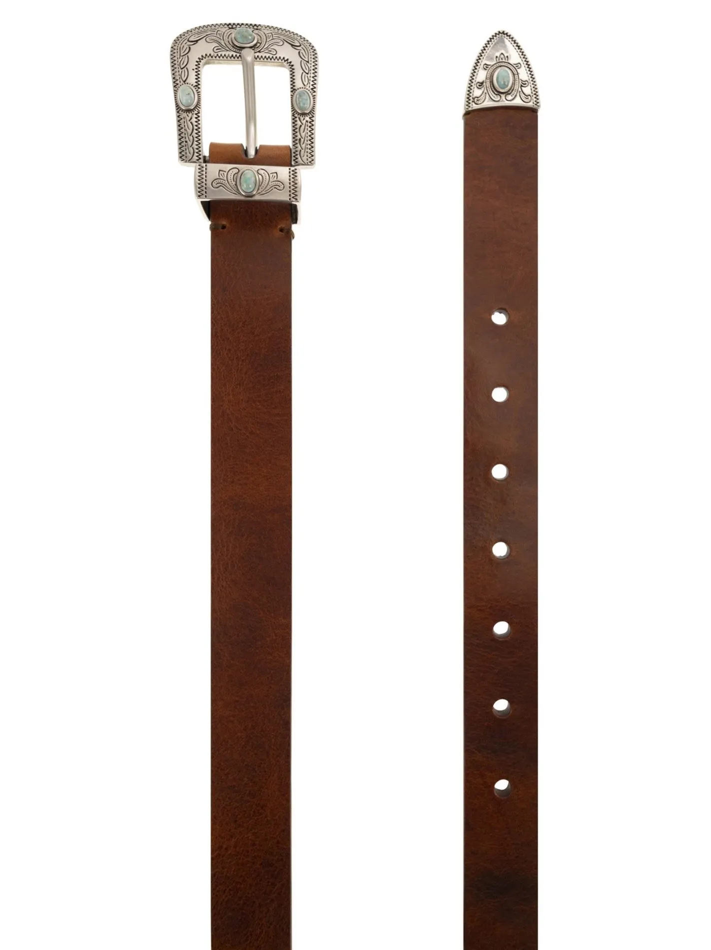 Calfskin pull-up belt