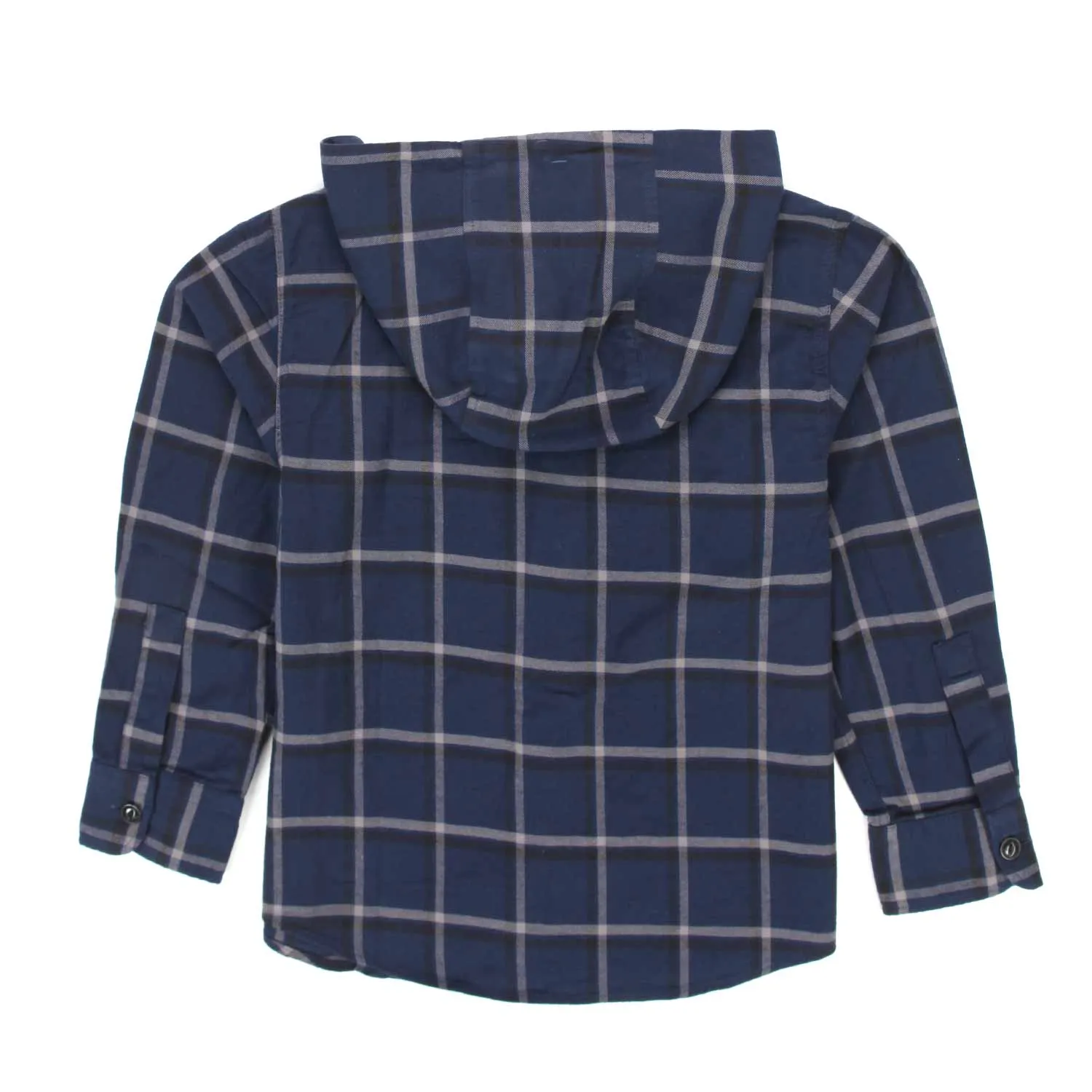 Camicia A Quadri Con Cappuccio Bambino E Teenager