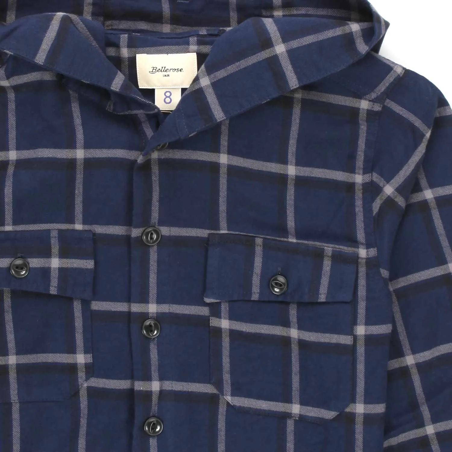 Camicia A Quadri Con Cappuccio Bambino E Teenager