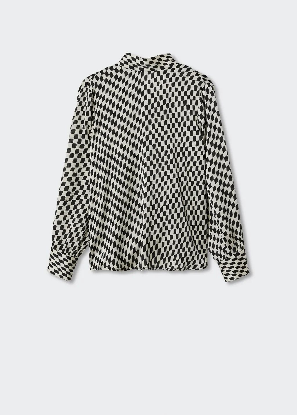 Camicia a quadri con fiocco
