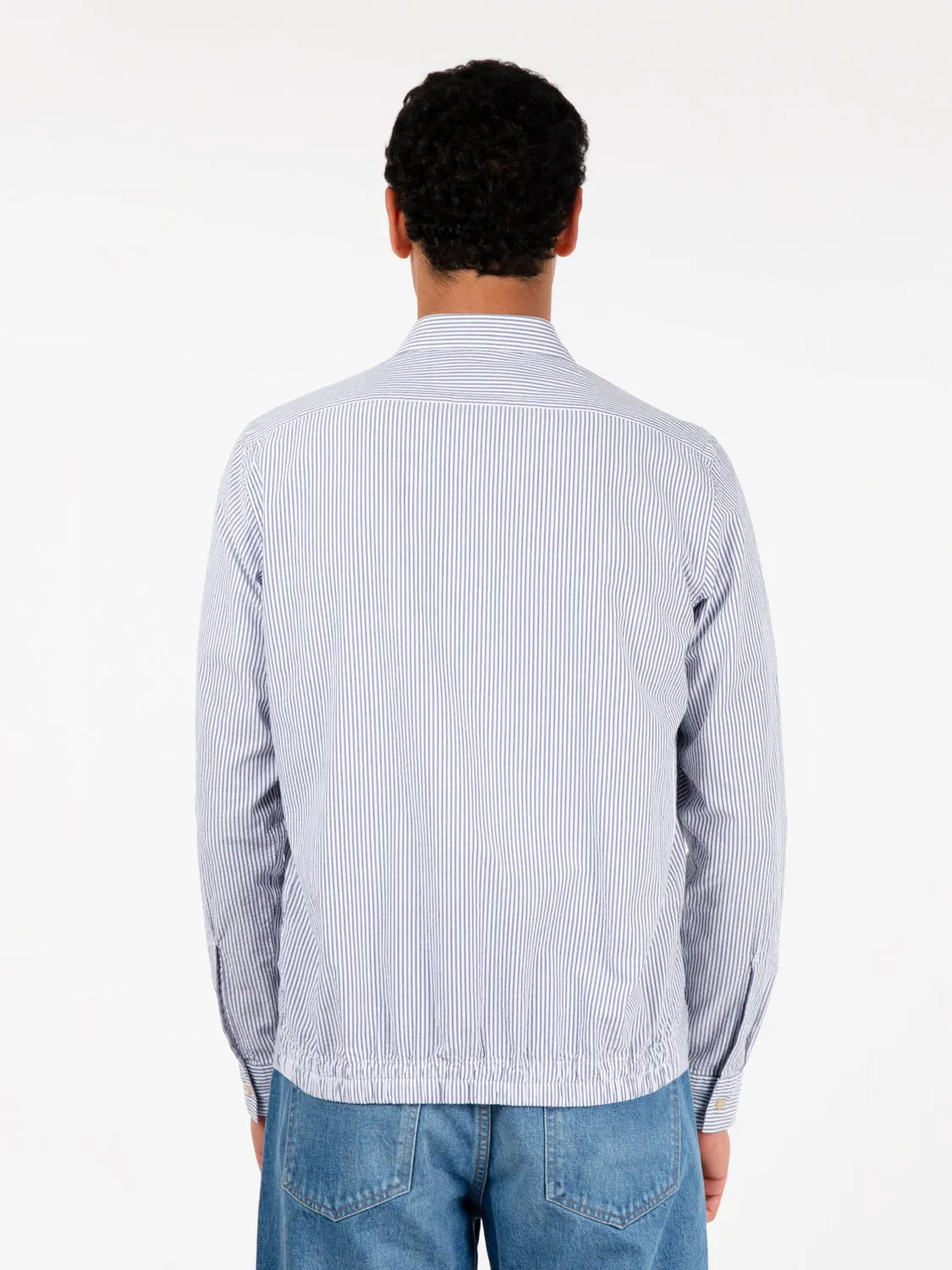 Camicia a righe azzurro / bianco