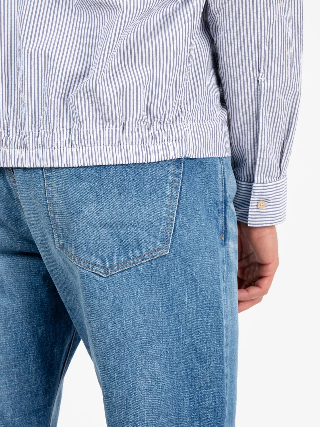 Camicia a righe azzurro / bianco