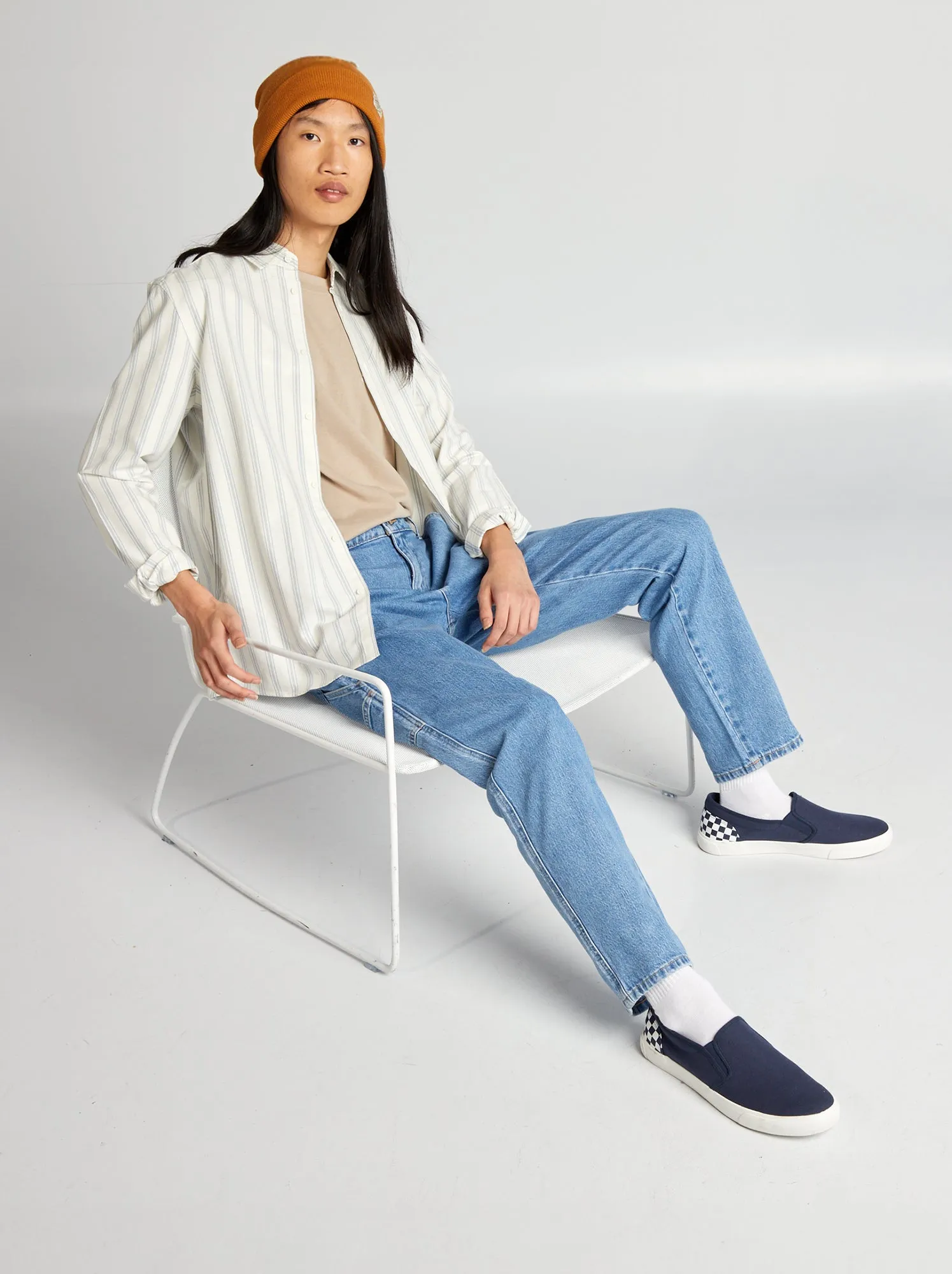 Camicia a righe - BIANCO