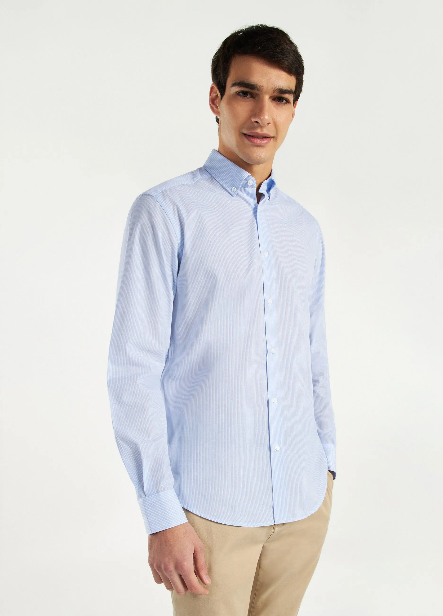 Camicia a righe uomo