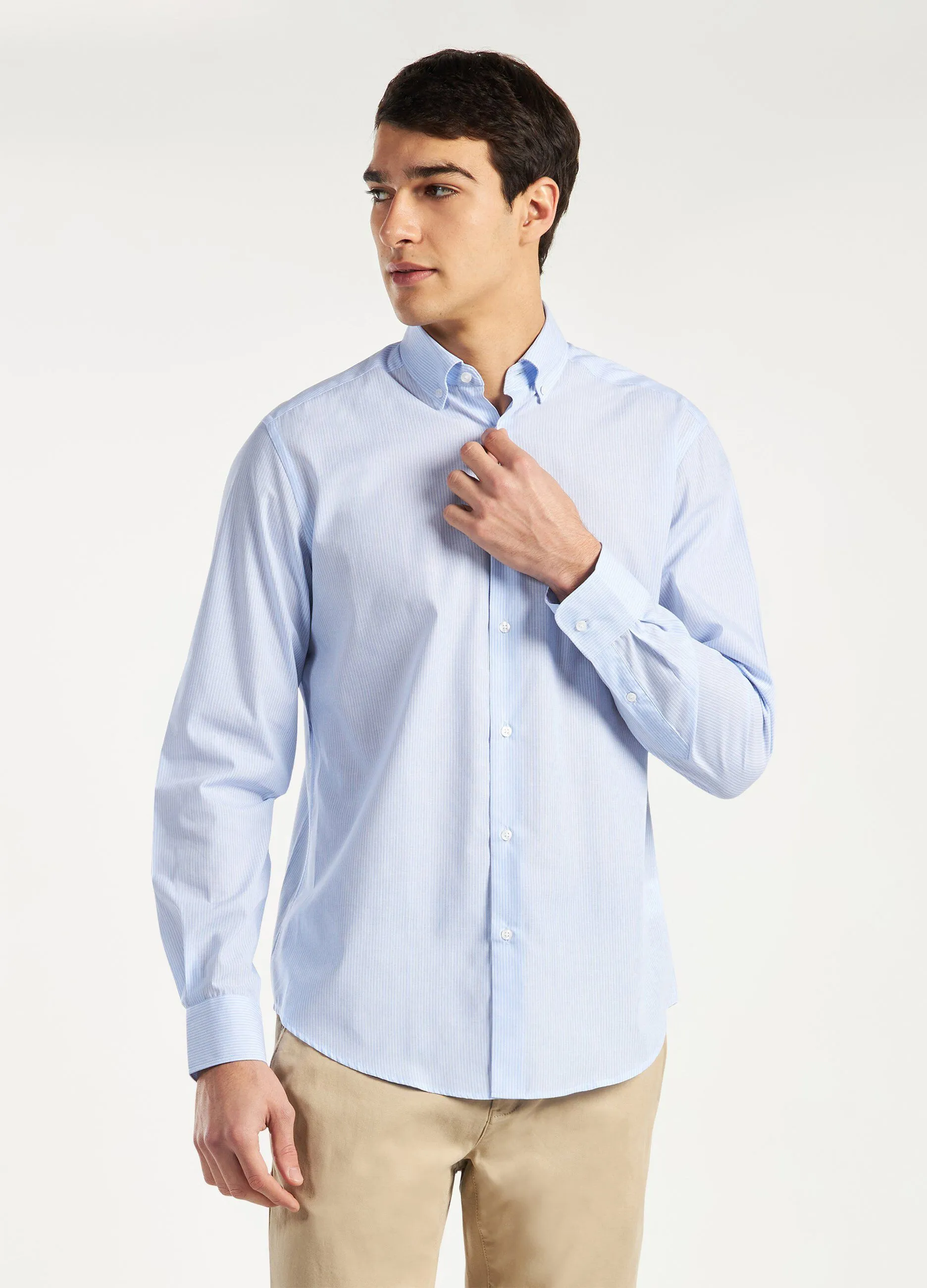 Camicia a righe uomo