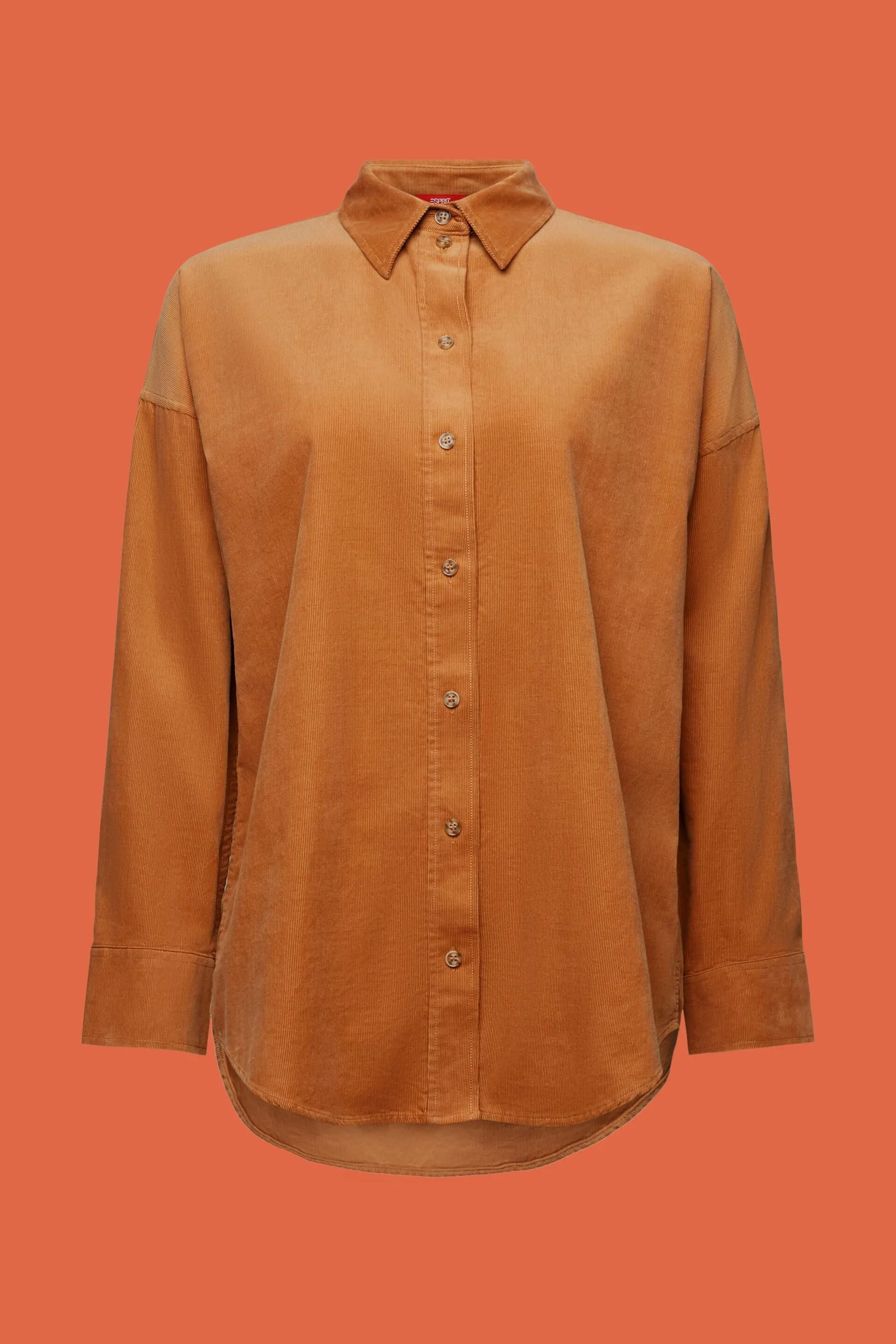 Camicia blusata oversize in velluto