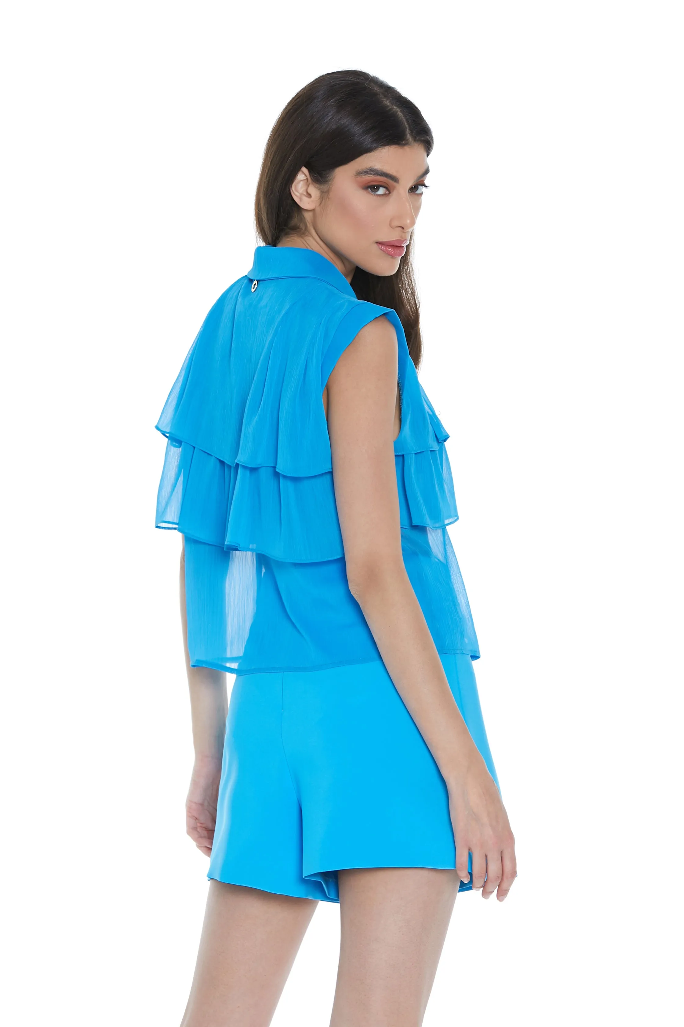 Camicia ICTA senza manica con balza