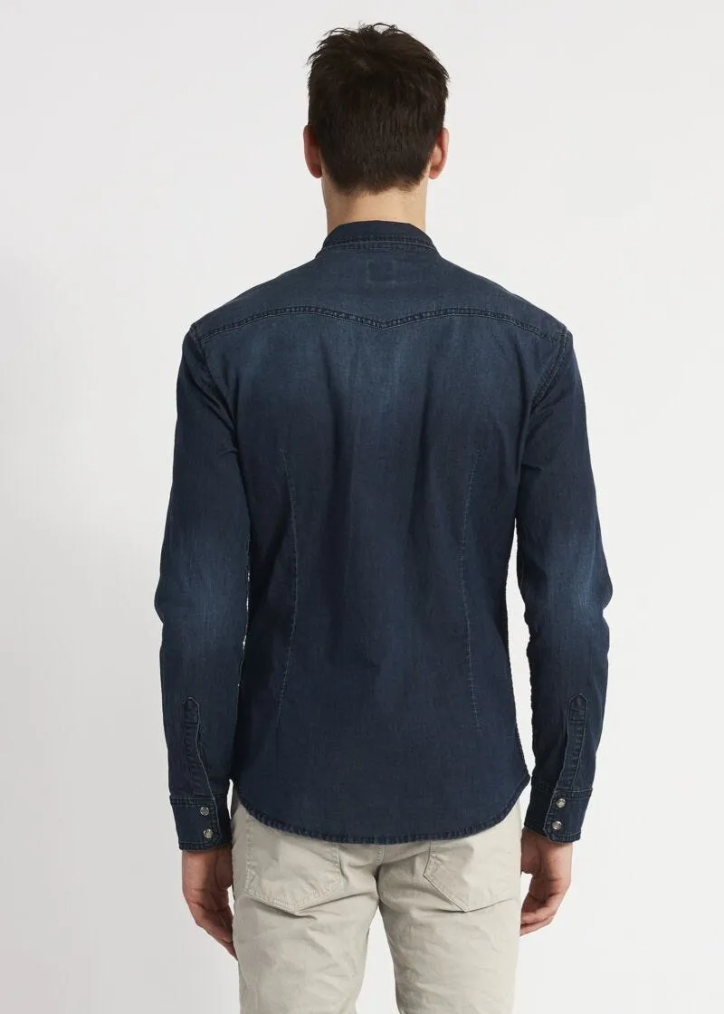 Camicia in denim in stile Western