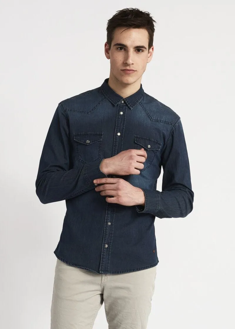 Camicia in denim in stile Western