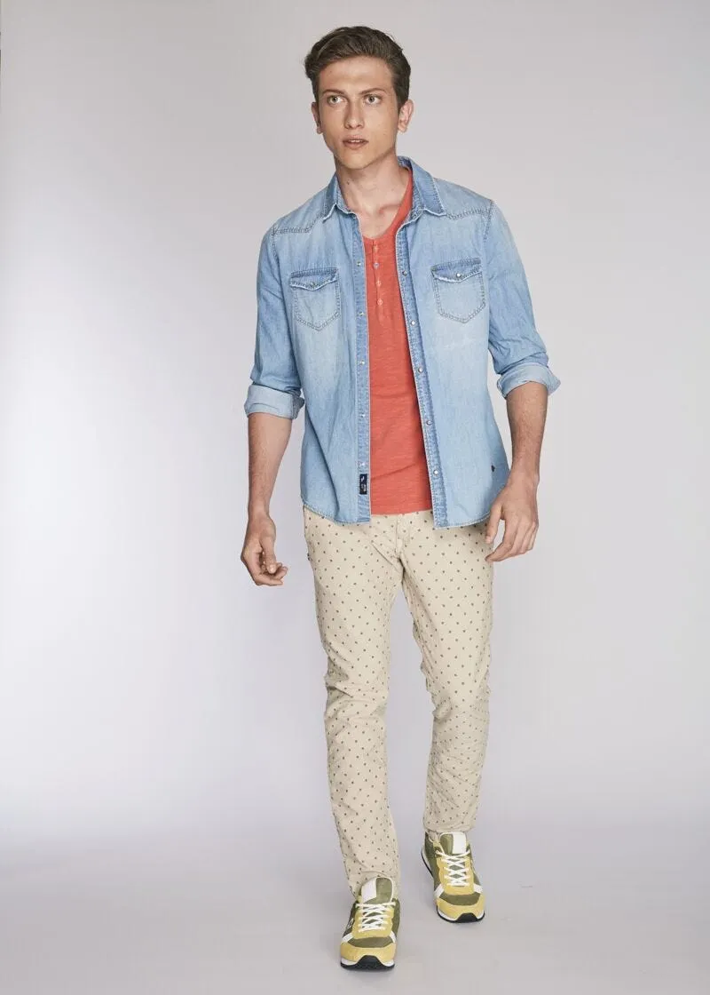 Camicia in denim stile Western
