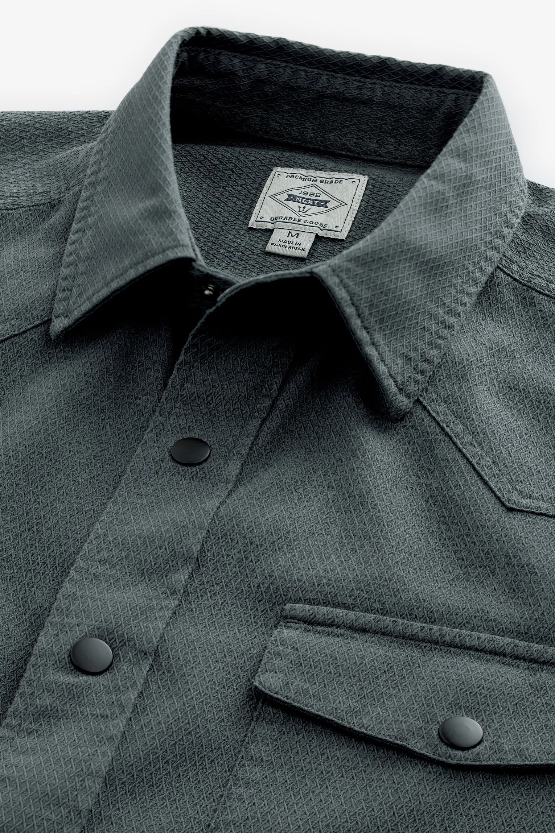 Camicia Manica corta testurizzata stile western