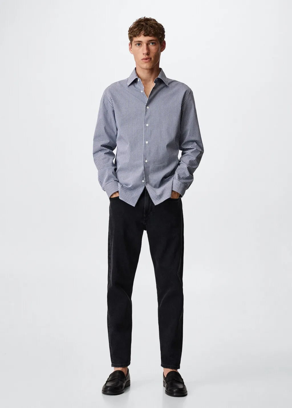 Camicia slim fit quadri vichy