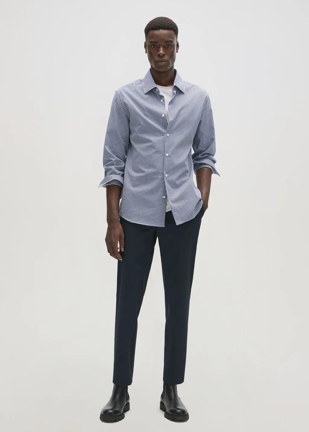 Camicia slim fit quadri vichy
