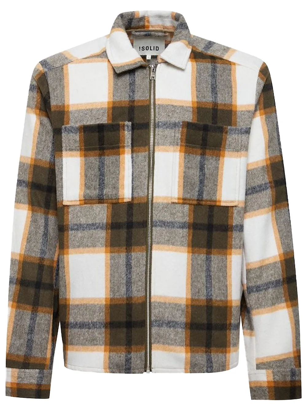 Camicia Uomo Verde con zip frontale