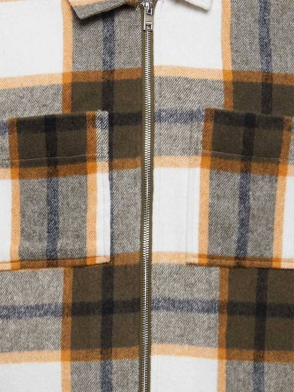 Camicia Uomo Verde con zip frontale