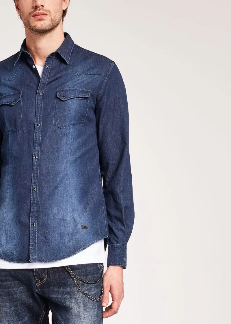 Camicia Western in denim