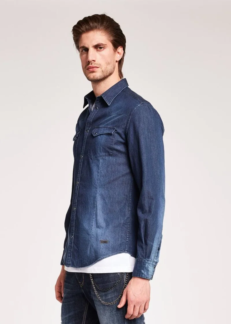 Camicia Western in denim