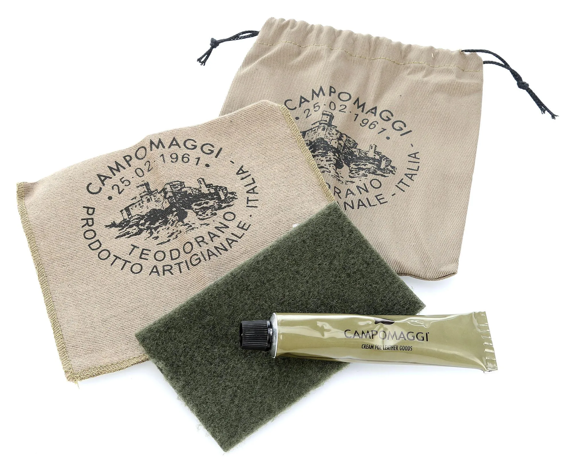  Campomaggi Borsa da toilette nero 24 cm  