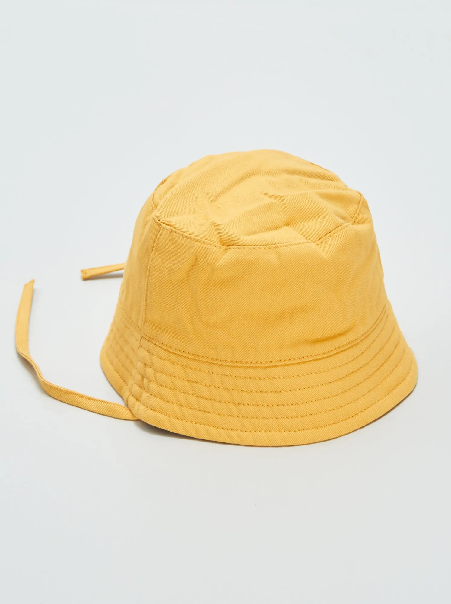 Cappellino bob in tela - GIALLO