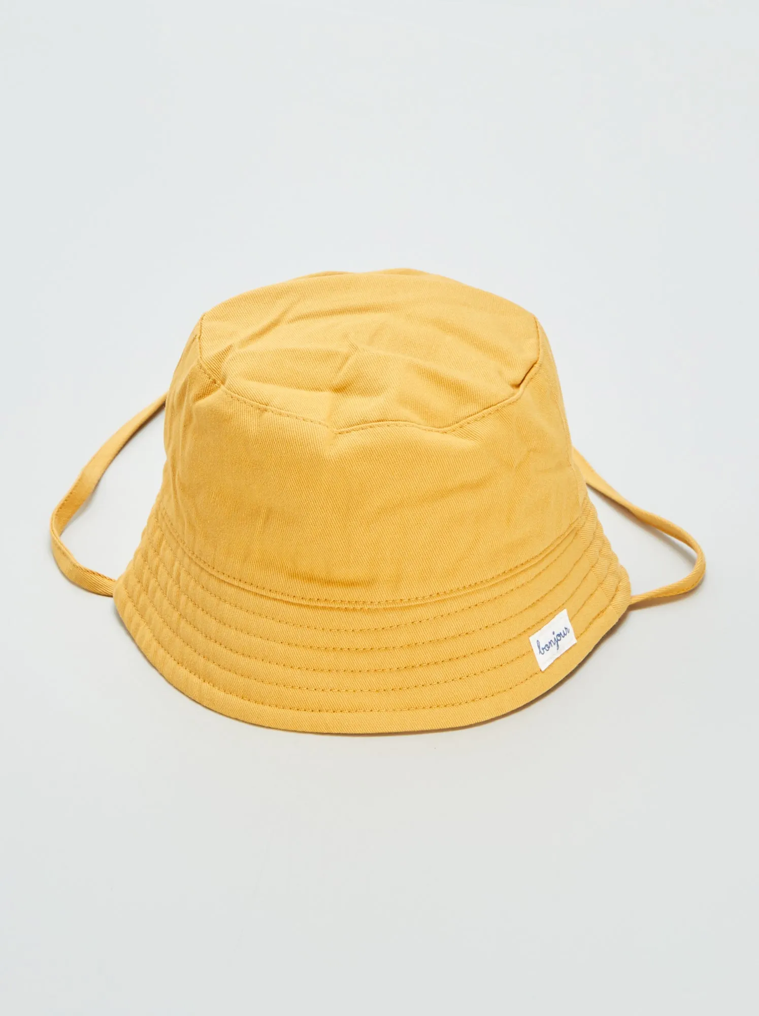 Cappellino bob in tela - GIALLO