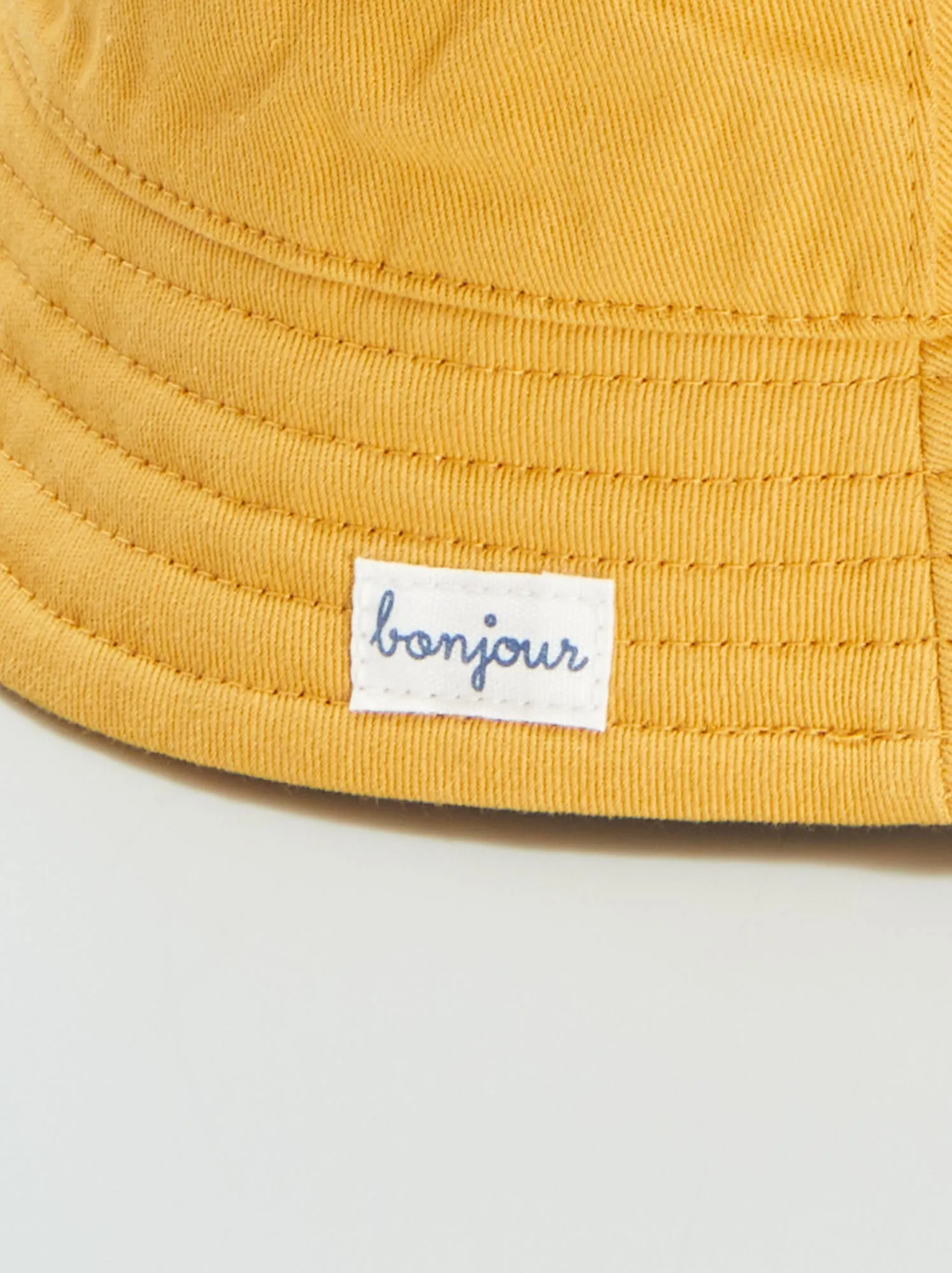 Cappellino bob in tela - GIALLO