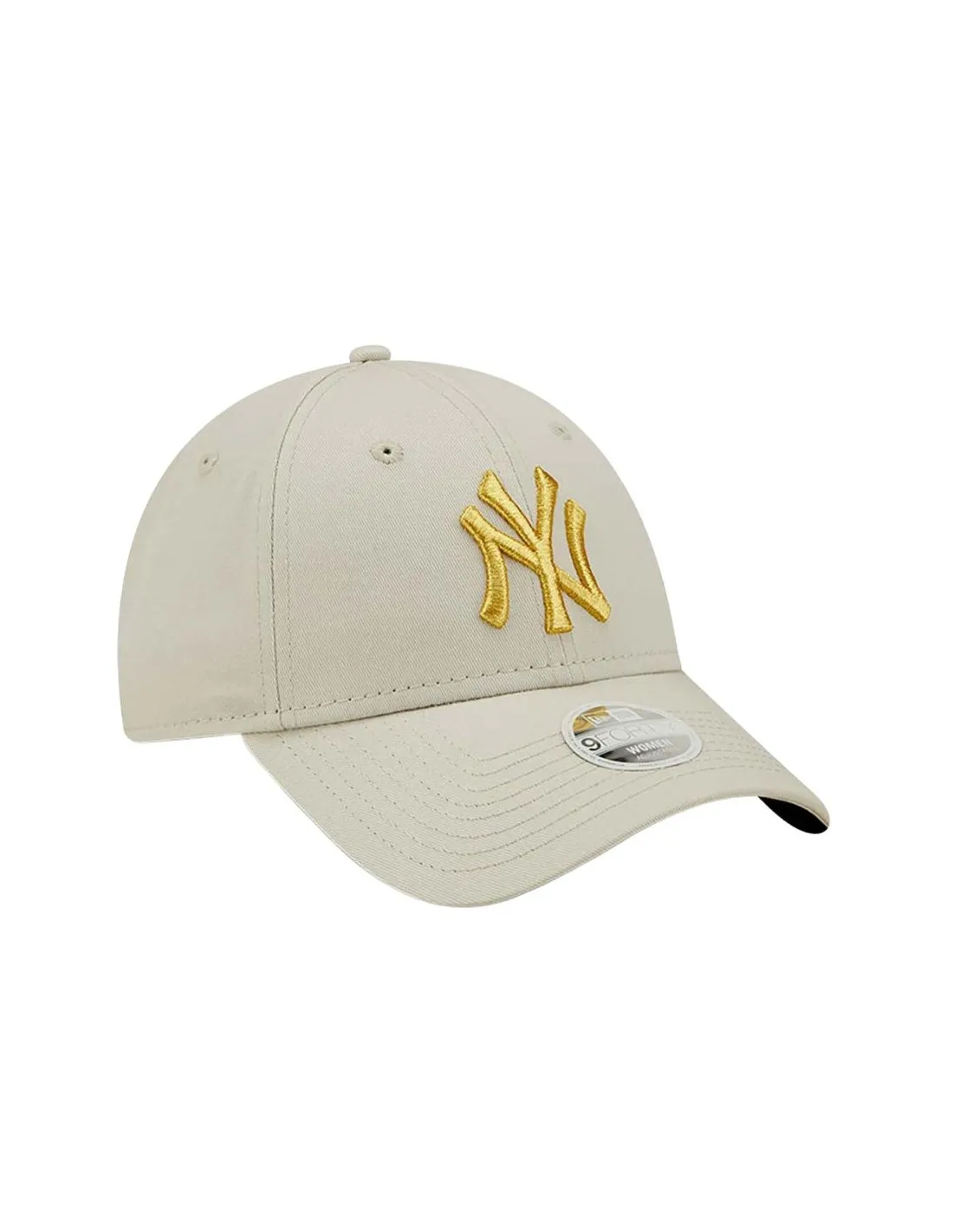 Cappellino New Era 9Forty New York Yankees con logo color crema