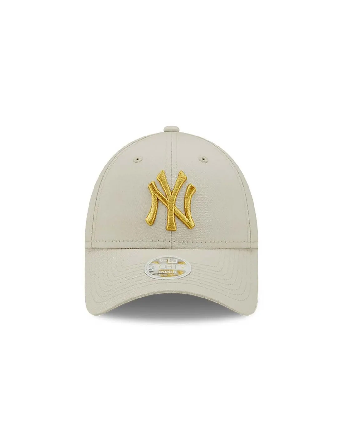 Cappellino New Era 9Forty New York Yankees con logo color crema