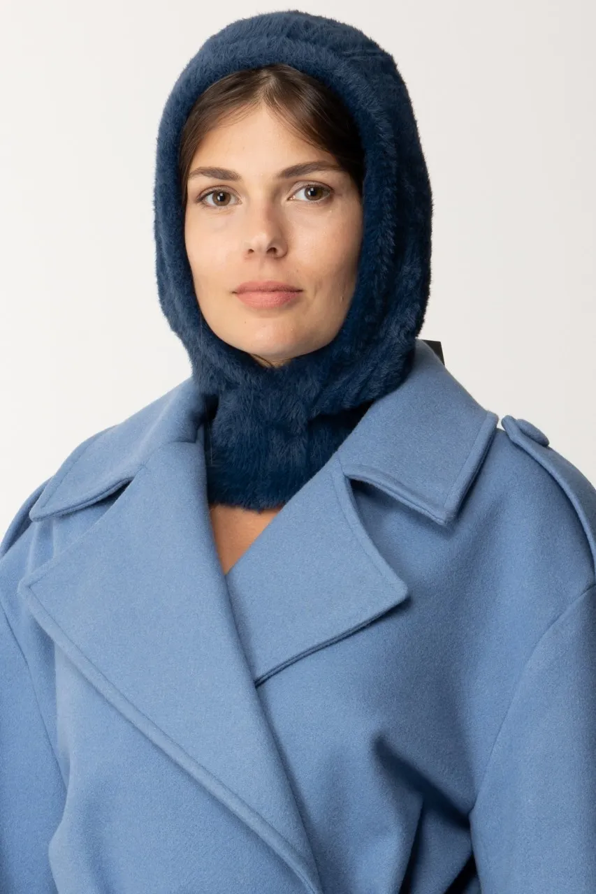 Cappello balaclava in maglia CELESTE