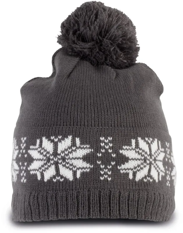 Cappello in maglia motivo Fair Isle