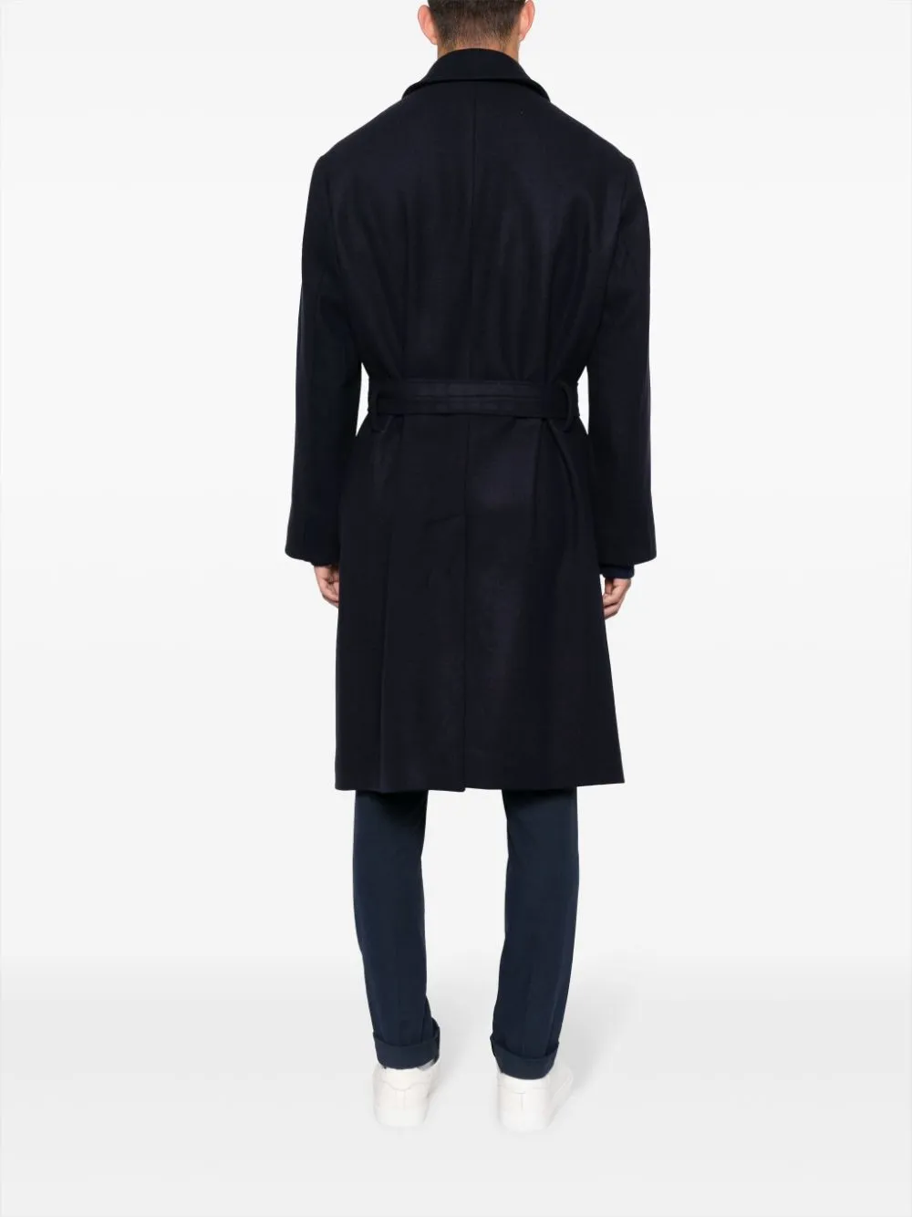 cappotto blu monopetto