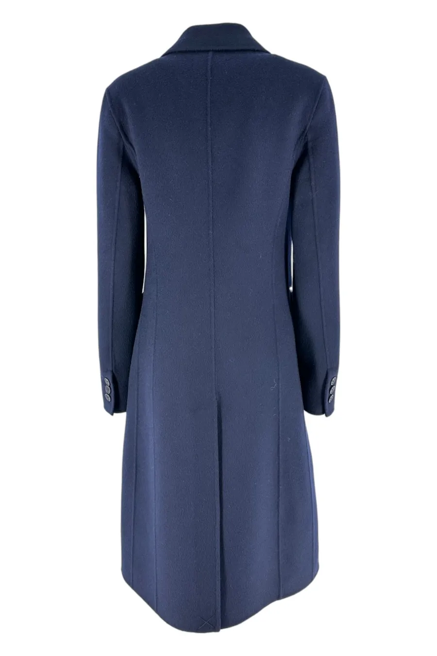 Cappotto donna in double blu