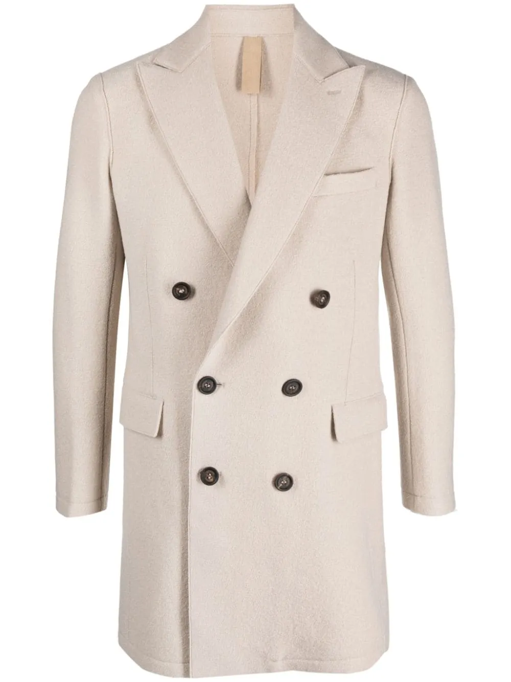 cappotto doppiopetto avorio