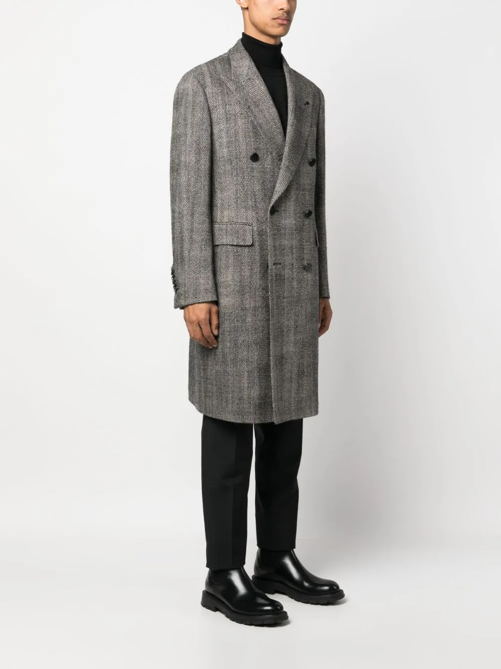 cappotto doppiopetto grigio