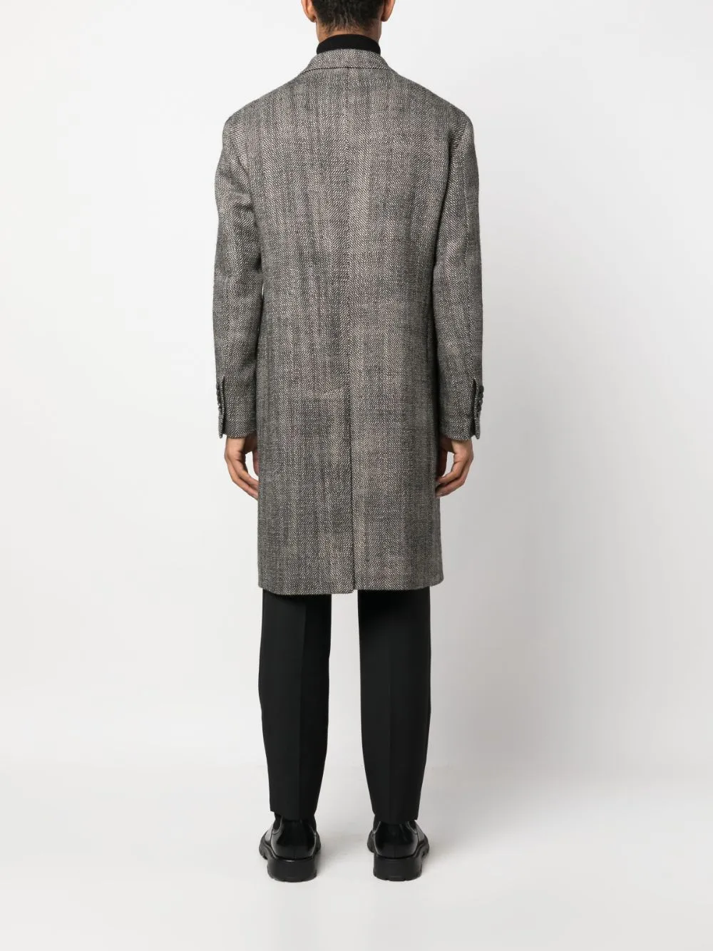 cappotto doppiopetto grigio