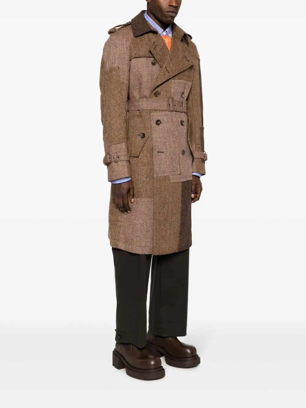 cappotto doppiopetto marrone